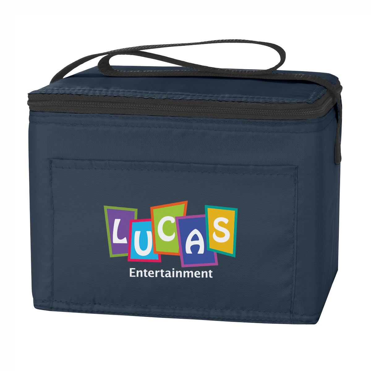 Budget Cooler Bag for 6 Cans - Navy - Colorbrite