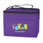 Budget Cooler Bag for 6 Cans - Purple - Colorbrite