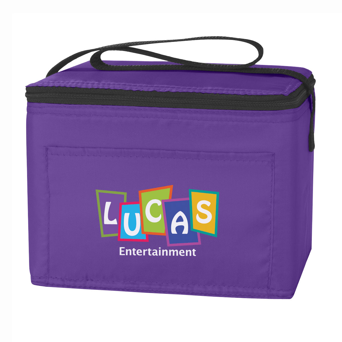 Budget Cooler Bag for 6 Cans - Purple - Colorbrite