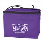 Budget Cooler Bag for 6 Cans - Purple - Silk Screen
