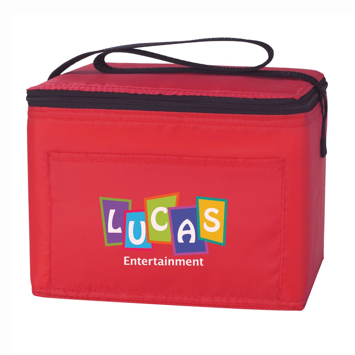 Budget Cooler Bag for 6 Cans - Red - Colorbrite