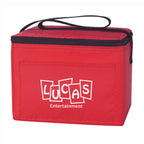 Budget Cooler Bag for 6 Cans - Red - Silk Screen