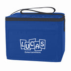 Budget Cooler Bag for 6 Cans - Royal Blue - Silk Screen