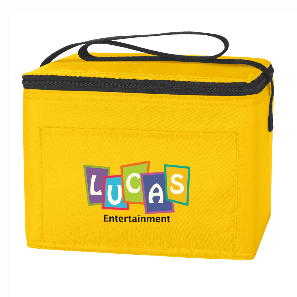 Budget Cooler Bag for 6 Cans - Yellow - Colorbrite