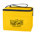 Budget Cooler Bag for 6 Cans - Yellow - Silk Screen