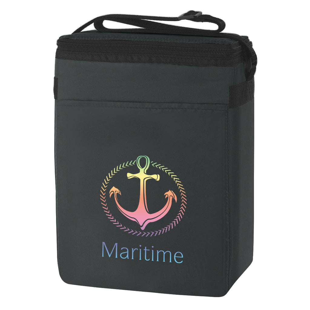 Budget Cooler for 12 Cans - Black - Colorbrite