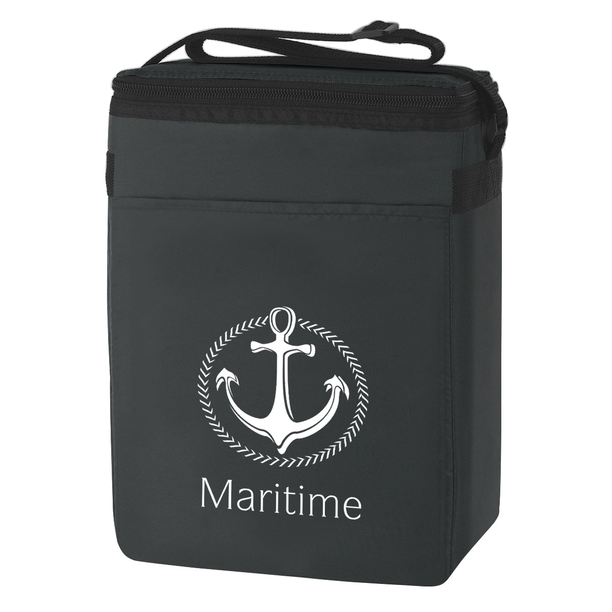 Budget Cooler for 12 Cans - Black - Silk Screen
