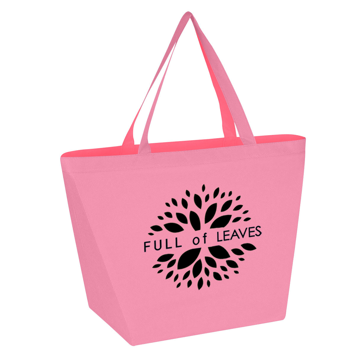 Budget Shopper Tote Bag, Non-Woven - Pink - Silk Screen