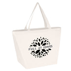 Budget Shopper Tote Bag, Non-Woven - White - Silk Screen
