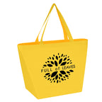 Budget Shopper Tote Bag, Non-Woven - Yellow - Silk Screen