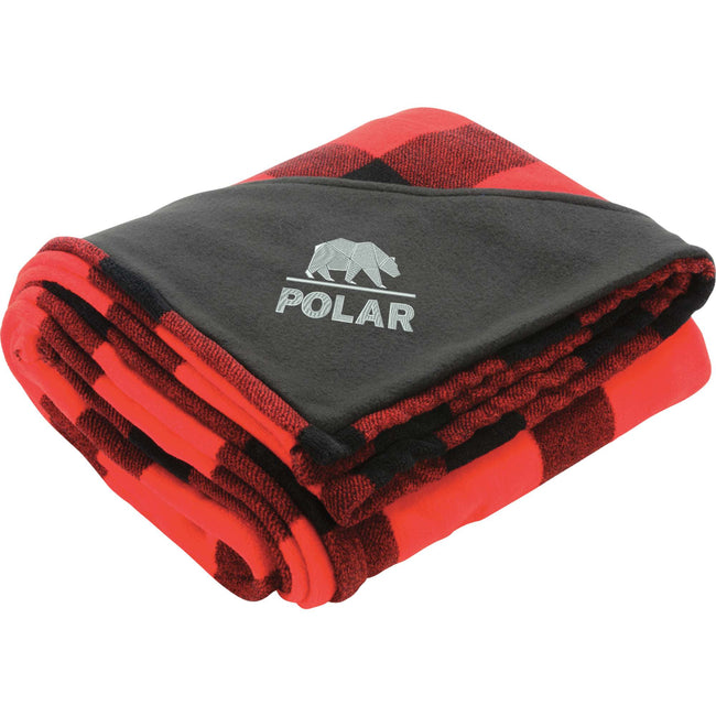 Buffalo Plaid Ultra Plush Throw, 60 x 70 Inches Embroidery
