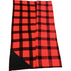 Buffalo Plaid Ultra Plush Throw, 60 x 70 Inches Embroidery - Red - Photo