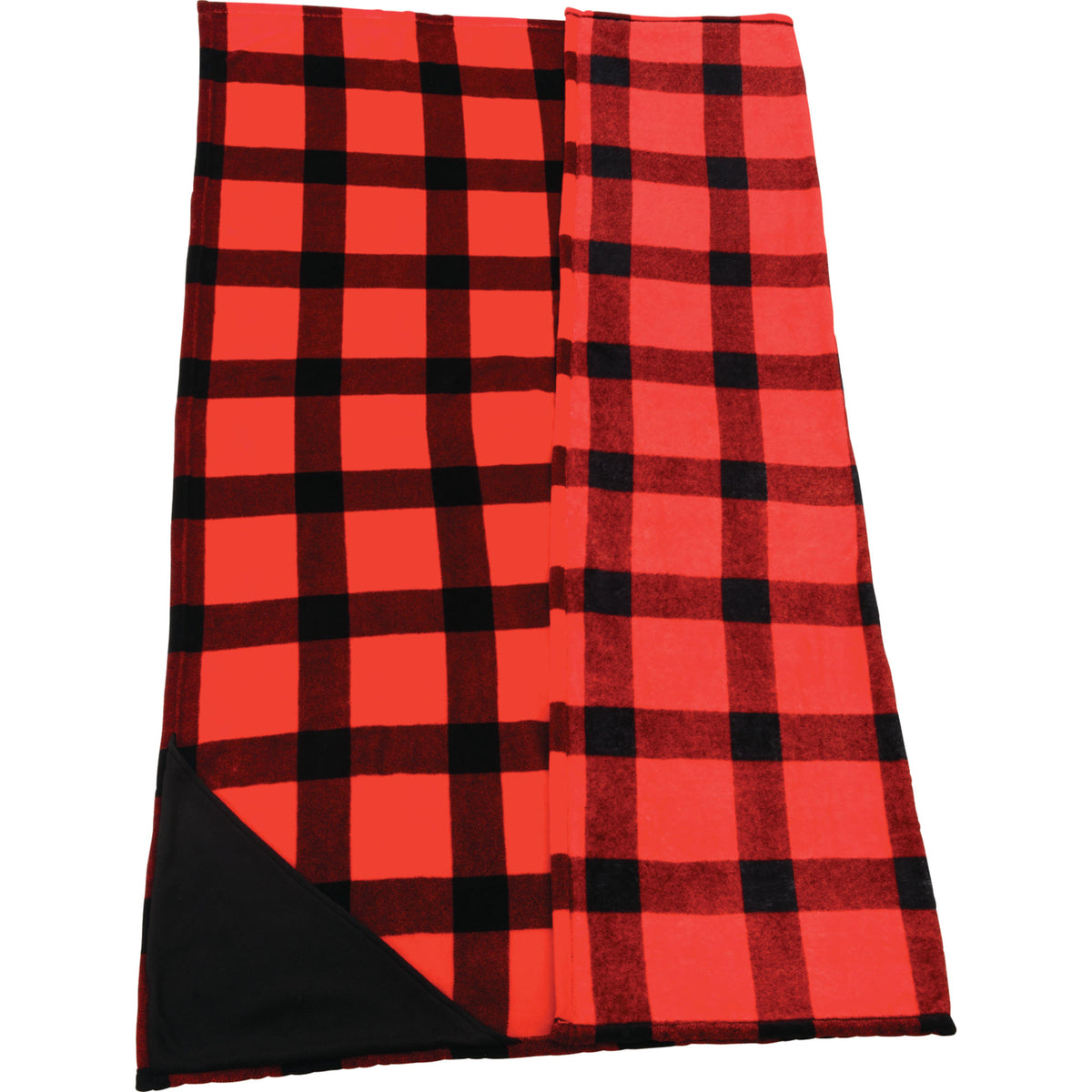 Buffalo Plaid Ultra Plush Throw, 60 x 70 Inches Embroidery - Red - Photo