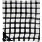 Buffalo Plaid Ultra Plush Throw, 60 x 70 Inches Embroidery - White - Front 2