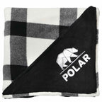 Buffalo Plaid Ultra Plush Throw, 60 x 70 Inches Embroidery - White - Front