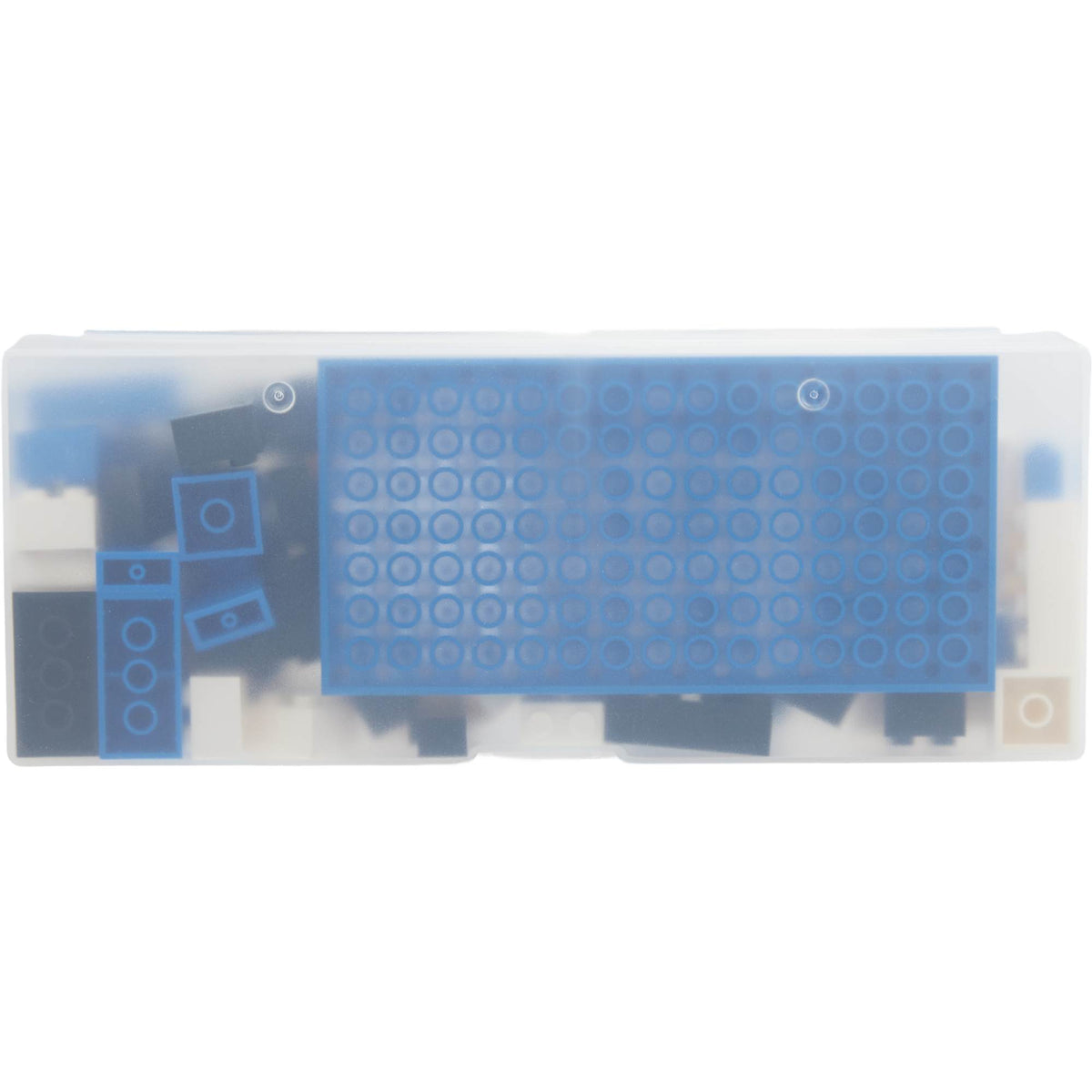 Building Brick Kit in a Carry Case, 90 Pieces - Multi-Colored - Back 2