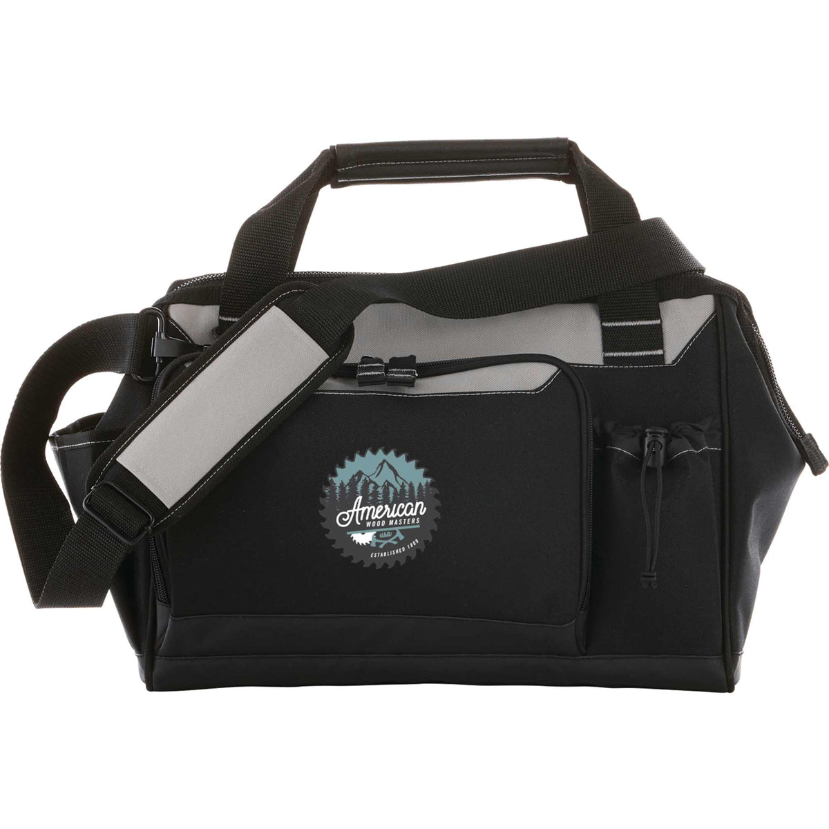 Built2Work Molded Base Tool Bag, 14 Inch Embroidery - Black - Front