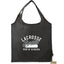 Bungalow Foldaway Shopper Tote in Recycled Polyester - Black - Front