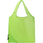 Bungalow Foldaway Shopper Tote in Recycled Polyester - Lime - Back