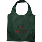 Bungalow Foldaway Shopper Tote with Corner Pouch - Hunter Green - Front