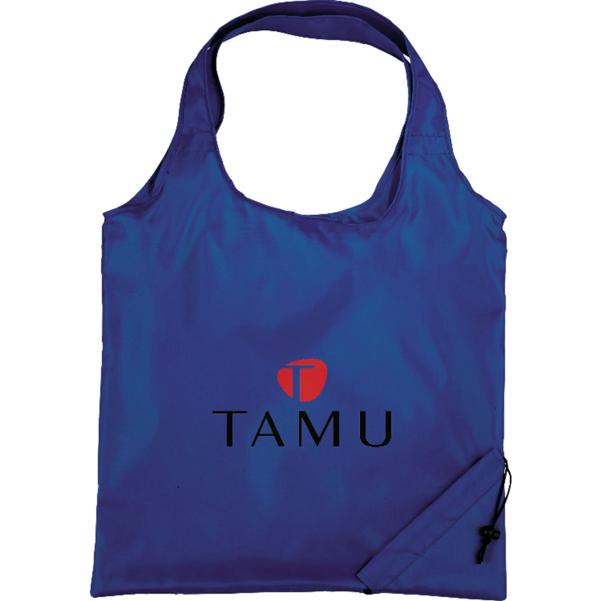 Bungalow Foldaway Shopper Tote with Corner Pouch - Royal Blue - Photo