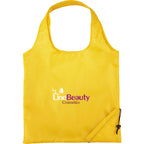 Bungalow Foldaway Shopper Tote with Corner Pouch - Yellow - Front