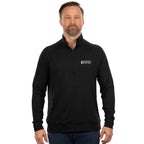 Burnside Dawn to Dusk Quarter Zip Jacket - Heather Black - Embroidery