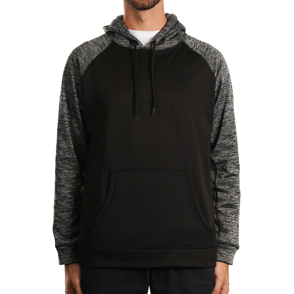 Burnside Tech Fleece Hoodie, Performance - Black/Charcoal