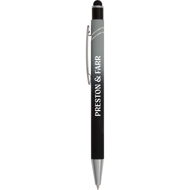 Burst Gradient Gel Stylus Pen in Recycled Aluminum Full Color