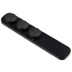 Cable Buddy Desk Cable Organizer for Six Cables - Black - Left Angle 2