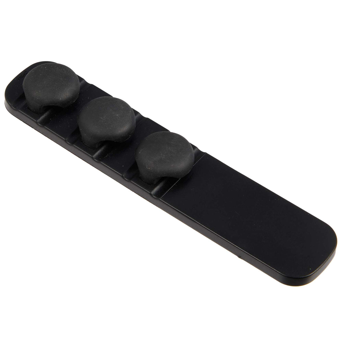 Cable Buddy Desk Cable Organizer for Six Cables - Black - Left Angle 2