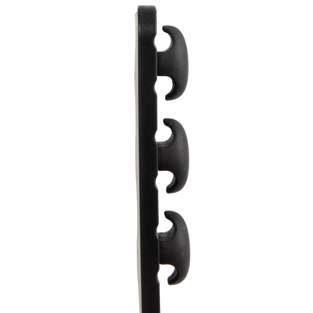 Cable Buddy Desk Cable Organizer for Six Cables - Black - Left Side