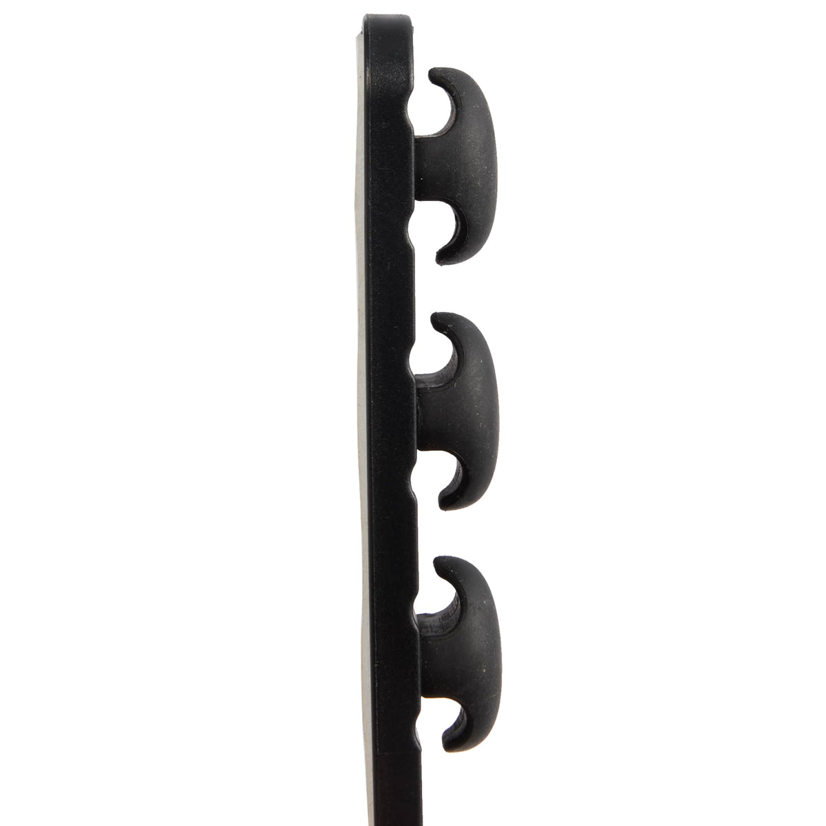 Cable Buddy Desk Cable Organizer for Six Cables - Black - Left Side