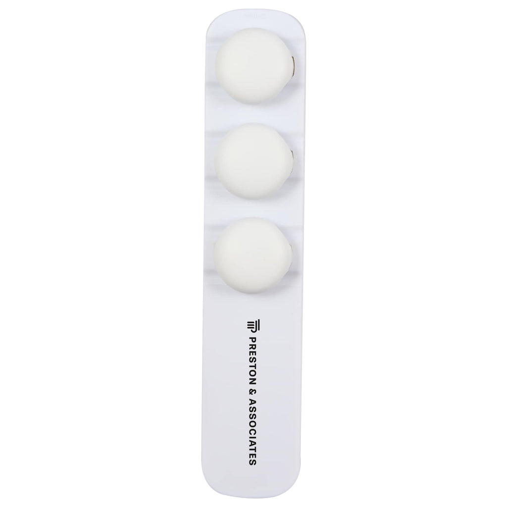 Cable Buddy Desk Cable Organizer for Six Cables - White - Front