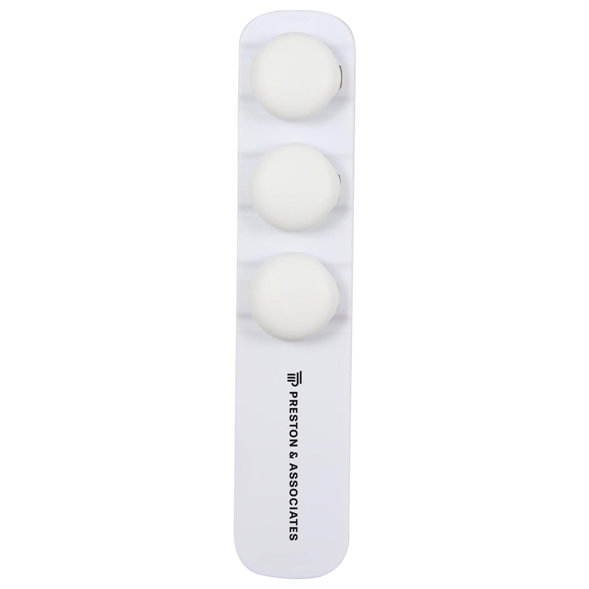Cable Buddy Desk Cable Organizer for Six Cables - White - Front