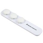 Cable Buddy Desk Cable Organizer for Six Cables - White - Left Angle