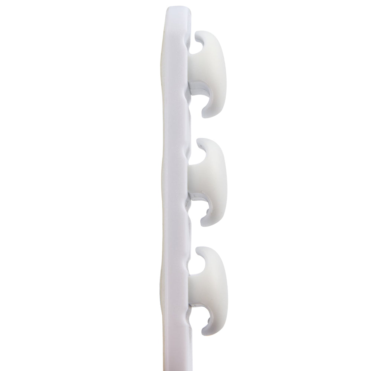 Cable Buddy Desk Cable Organizer for Six Cables - White - Left Side