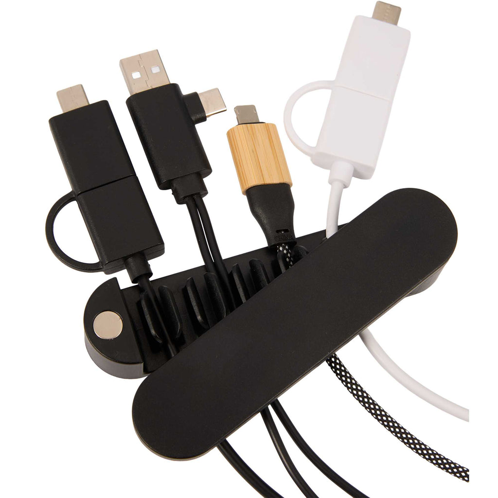 Cable Catch Magnetic Cable Organizer Full Color - Black - Propped