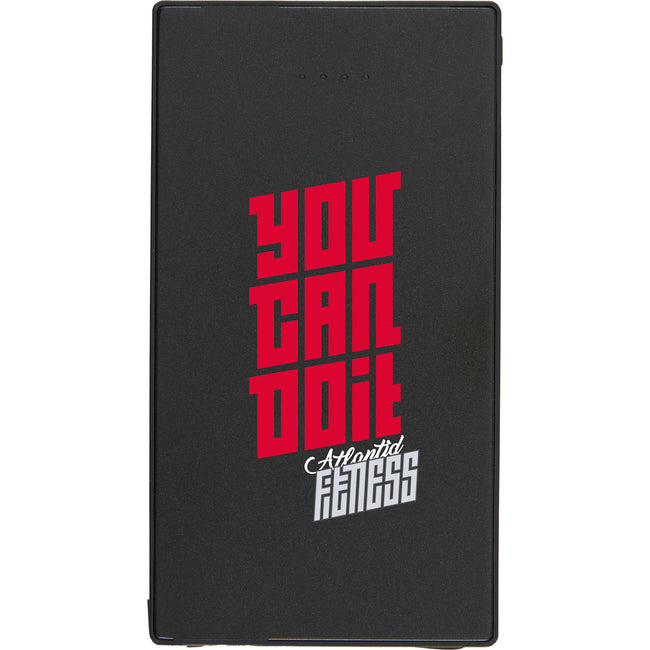 Cable Keeper Slim Power Bank with Built-In USB-C Cable, 4,000 mAh Laser Engraving