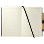 Cactus Leather Bound Journal, 5.5 x 8.5 Inches - Black - Front 2