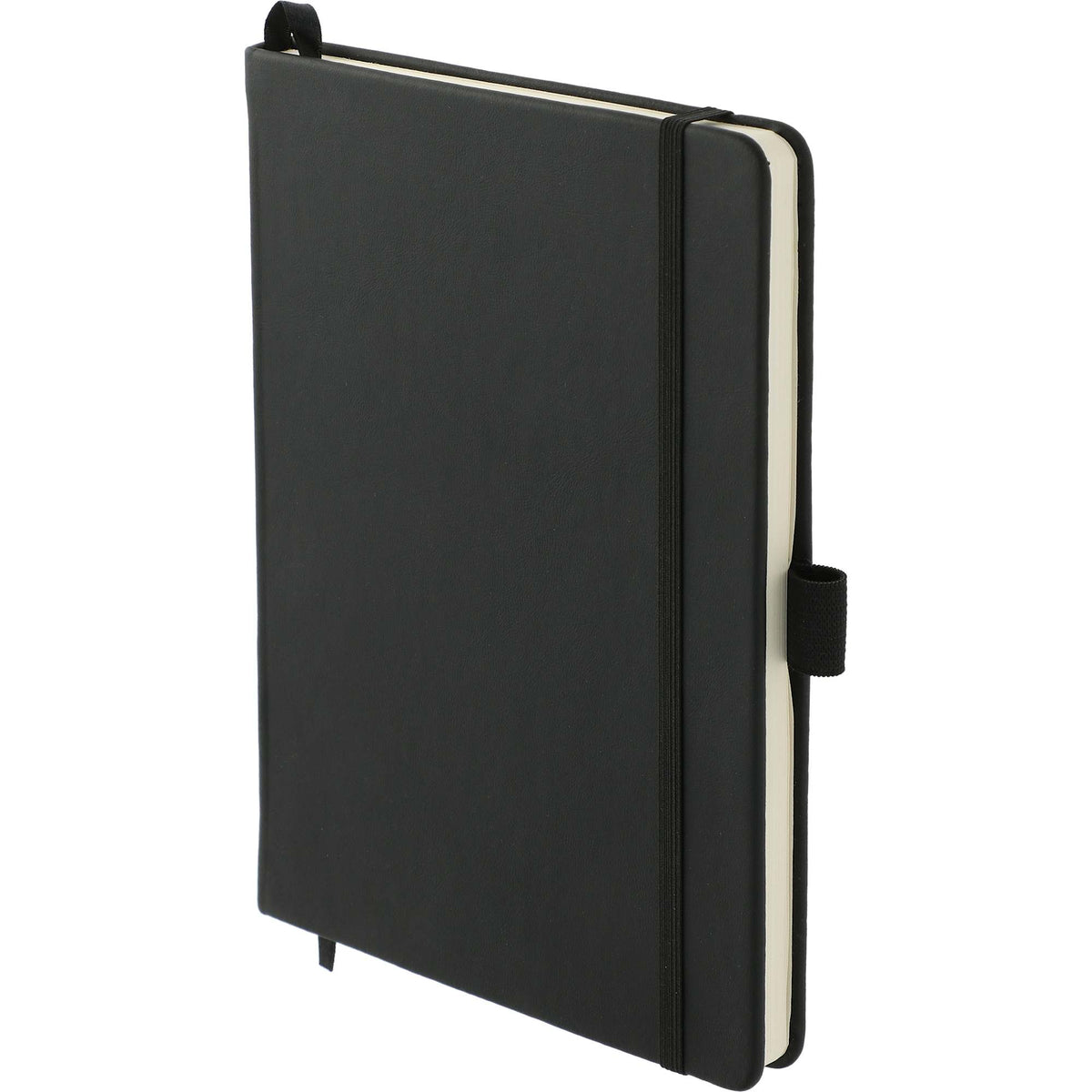 Cactus Leather Bound Journal, 5.5 x 8.5 Inches - Black - Left Angle 2