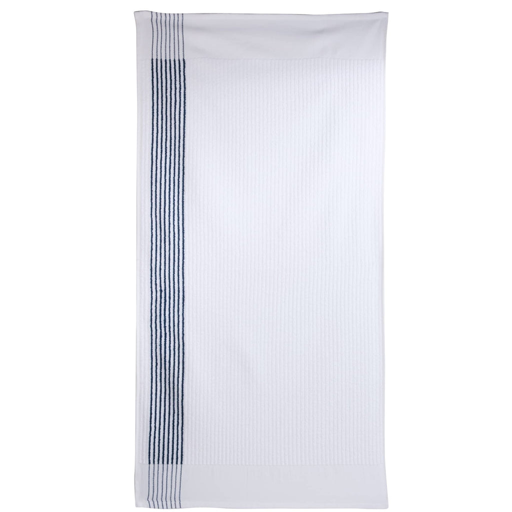 Caddy Golf Towel with Side Stripes, 22 x 44 Inches - Navy - Front