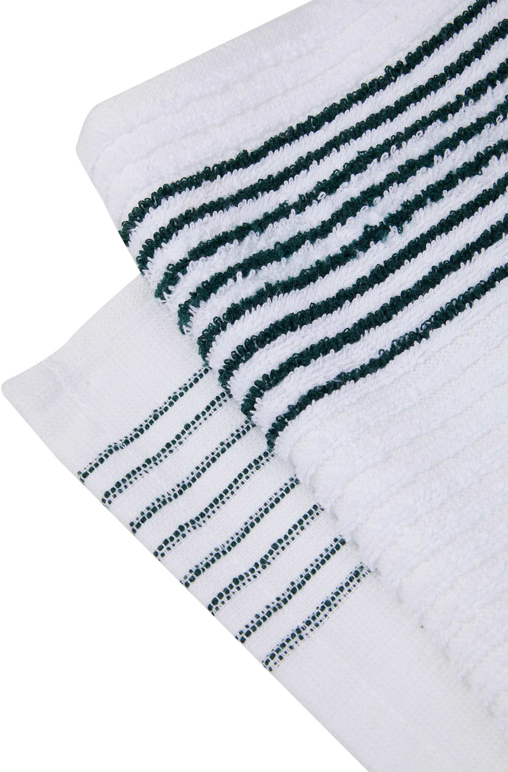 Caddy Golf Towel with Side Stripes, 22 x 44 Inches Transfer - Hunter Green - Detail