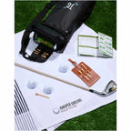 Caddy Golf Towel with Side Stripes, 22 x 44 Inches Transfer - Hunter Green - Lifestyle