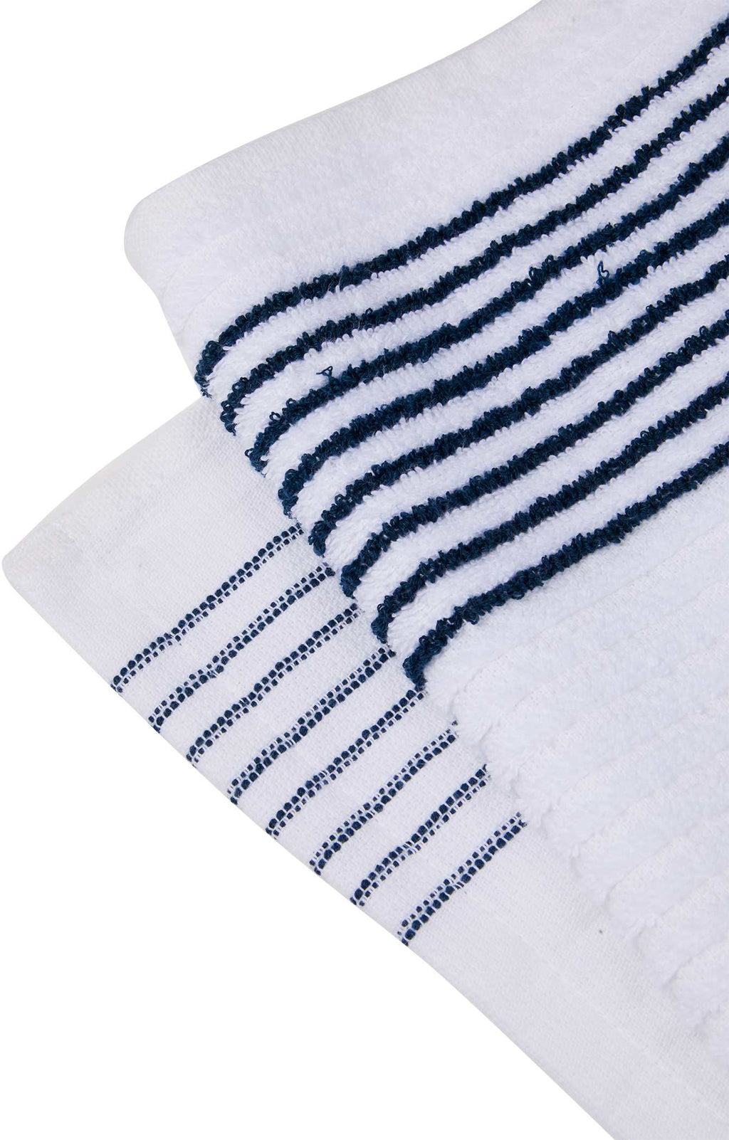 Caddy Golf Towel with Side Stripes, 22 x 44 Inches Transfer - Navy - Detail