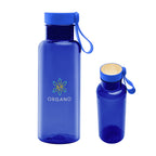 Cade Bottle with Bamboo Lid and Carry Handle, 20 oz - Blue - Colorbrite