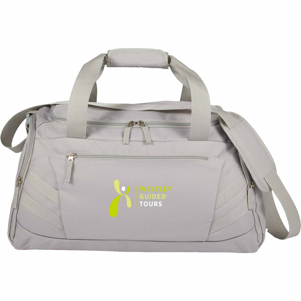Cadence Duffel Bag with Shoe Compartment, 19.5 Inches Transfer - Gray - Front
