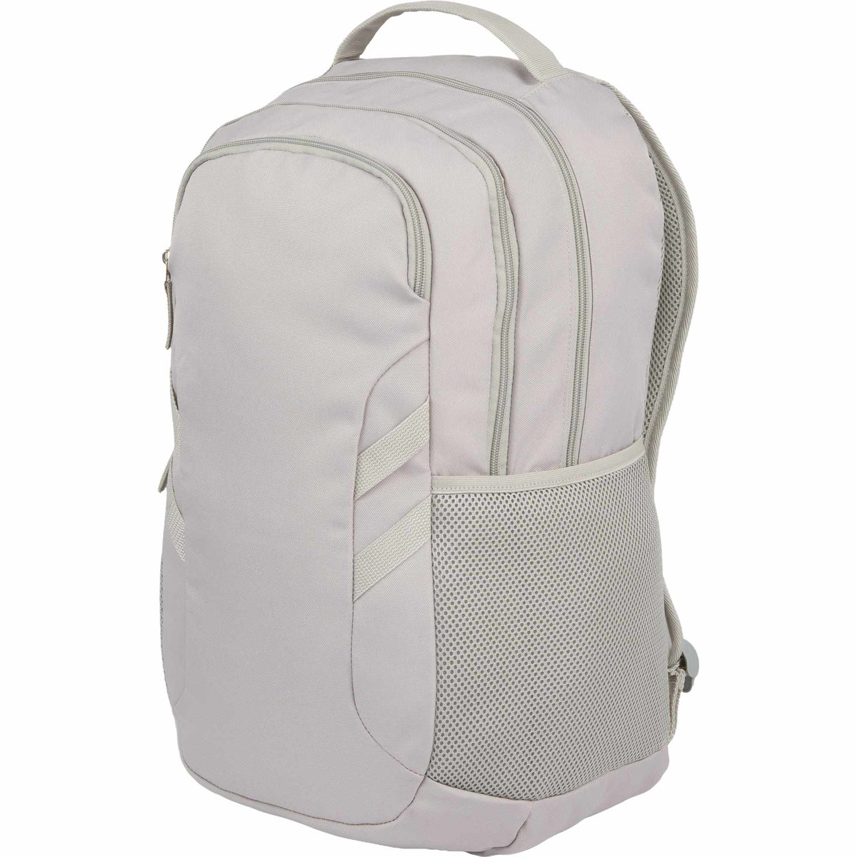 Cadence Laptop Backpack in Recycled Polyester, 15 Inch Transfer - Gray - Left Angle