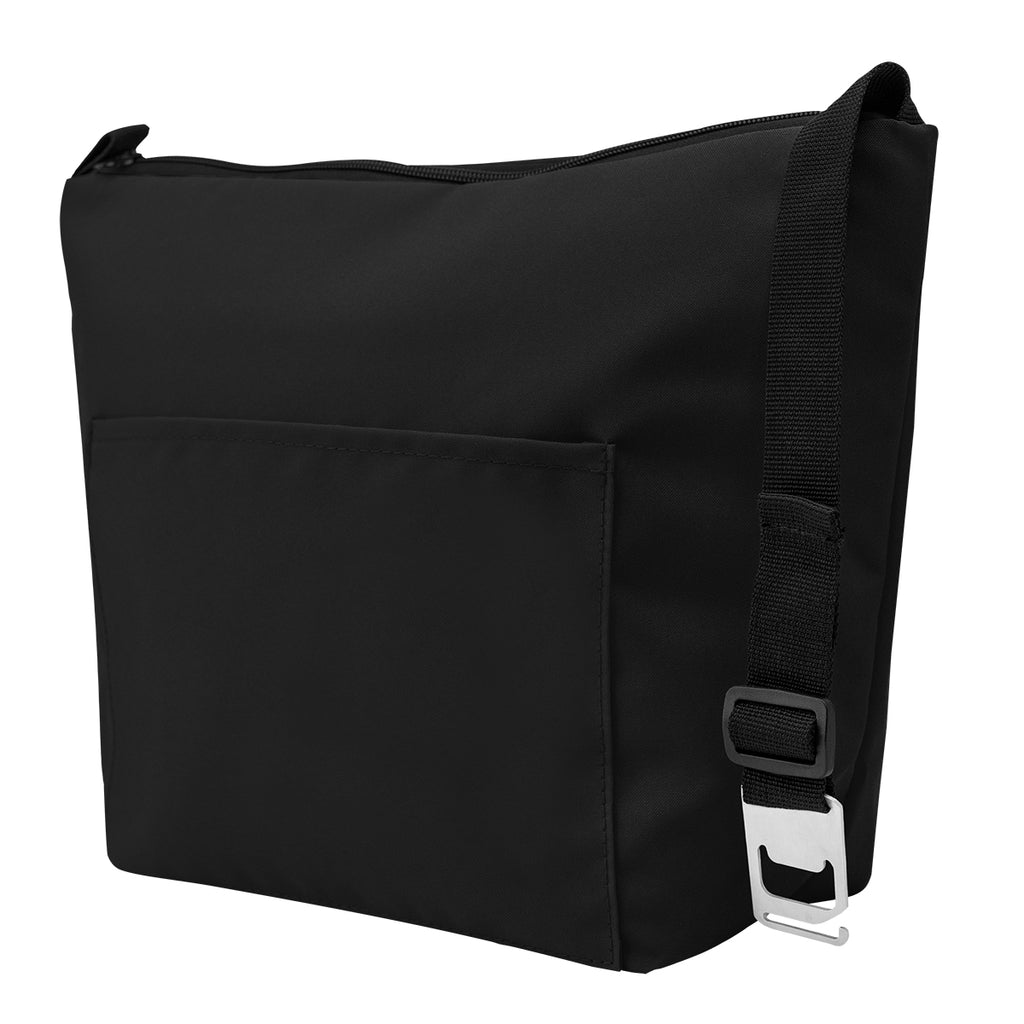 Cady Cooler Tote Bag for Six Bottles - Black - Angle