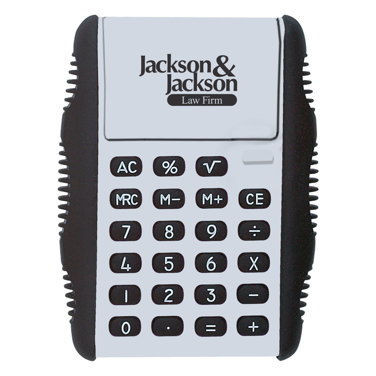 Calculator That Flips - White - Pad Print